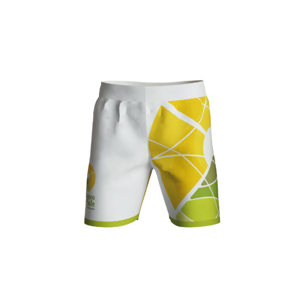 pantaloncini termici per bici mountain bike con logo dell'Altopiano del Sole