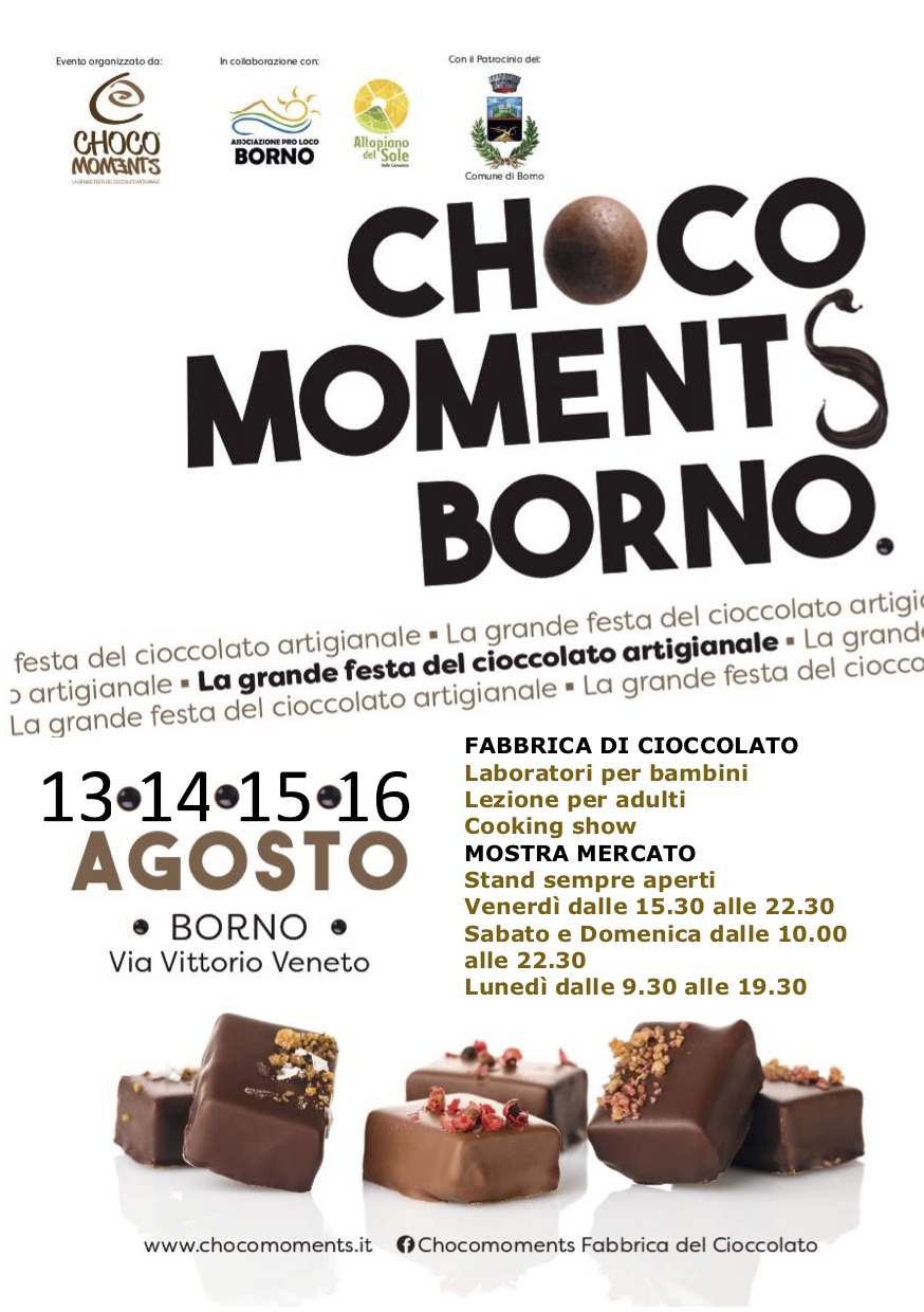 festa del cioccolato artigianale Borno Altopiano del Sole ferragosto 2021