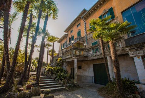 giardino di palme e Ville Gheza a Piancogno Altopiano del Sole