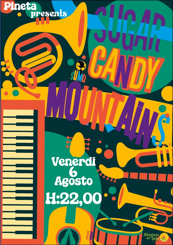 concerto sugar candy mountains bar pineta Borno Altopiano del Sole 6 agosto 2021