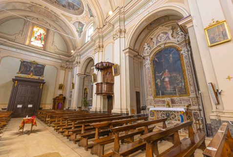 Interno Chiesa Parrocchiale Sant'Andrea Malegno Altopiano del Sole